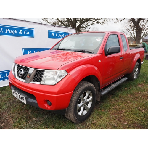 1804 - Nissan Navara SE pick up. MOT until 01/10/25. Reg. FY07 OXR. V5 and keys in office