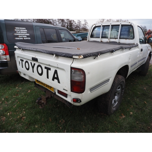 1807 - Toyota Hilux single cab pick-up. MOT until 06/11/2025. Reg. MK03 GVP. V5 and key in office