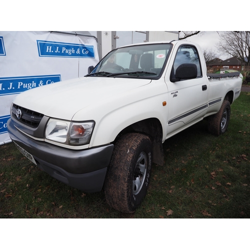 1807 - Toyota Hilux single cab pick-up. MOT until 06/11/2025. Reg. MK03 GVP. V5 and key in office