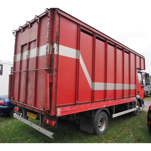 1810 - DAF 45-140 horsebox. Runs well, MOT until 28/02/25, can carry 6 horses. 1 Owner, FSH. Reg. PE63 NTY.... 