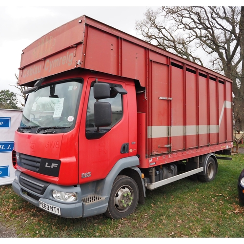 1810 - DAF 45-140 horsebox. Runs well, MOT until 28/02/25, can carry 6 horses. 1 Owner, FSH. Reg. PE63 NTY.... 