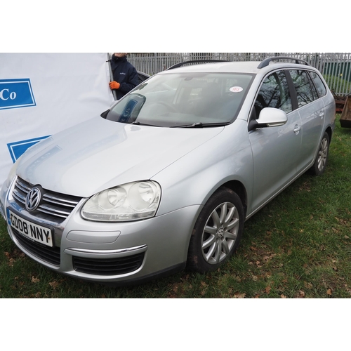 1815 - VW Golf 2.0 TDI Estate. New cam belt and water pump. MOT until 10/11/25. Reg. GD08 NNY. Key, V5 and ... 