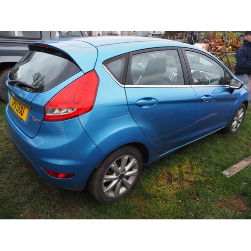 1819 - Ford Fiesta 1.2 petrol Zetec. 2011. MOT until 10/5/25. Reg. CP11 SUU. V5 and key in office