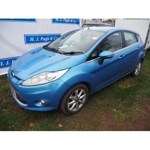 1819 - Ford Fiesta 1.2 petrol Zetec. 2011. MOT until 10/5/25. Reg. CP11 SUU. V5 and key in office