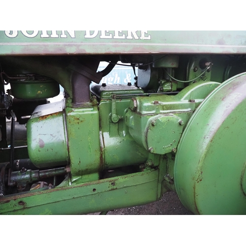 1737 - John Deere R type tractor. Starter motor for Donkey engine being reconditioned and will be ready in ... 