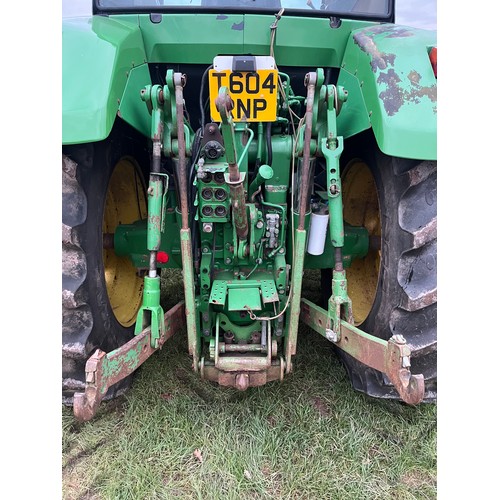 1625 - John Deere 7710 tractor. Runs and drives. Showing 9715 hours. Fitted with front linkage and PTO. New... 