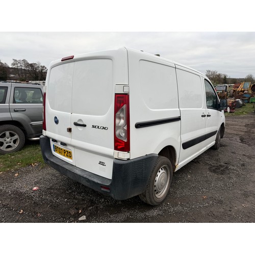 1820A - Fiat Scudo van. Runs and drives. V5 and key in office. Reg BT07 PZ0