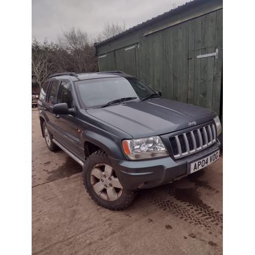 1820C - Jeep Grand Cherokee, 2004. MOT until 18/8/25. V5 and keys in office