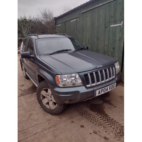 1820C - Jeep Grand Cherokee, 2004. MOT until 18/8/25. V5 and keys in office