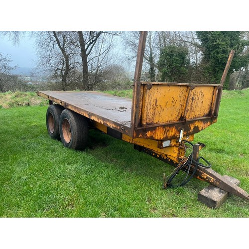 1669B - Robin Flatbed tipping trailer