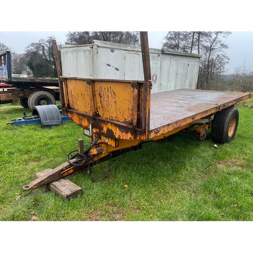 1669B - Robin Flatbed tipping trailer