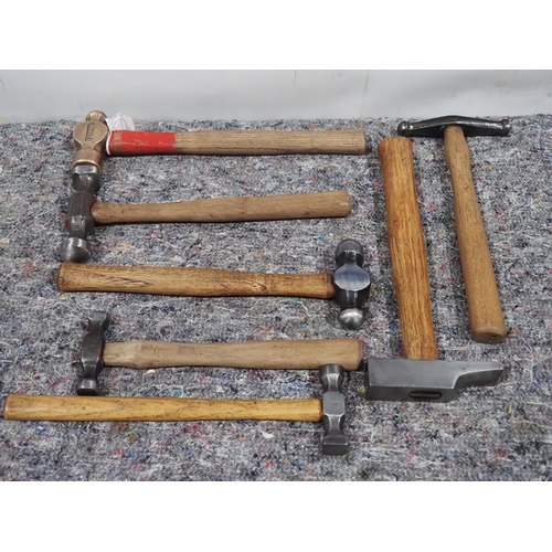 603 - Quantity of hammers for body work/Tinsmiths