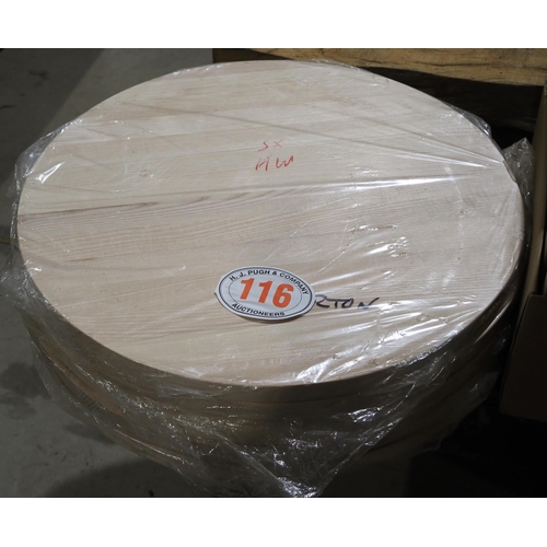 116 - Laminated table tops 23½ dia. - 5