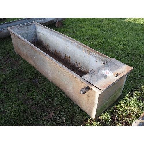 90 - Galvanised water trough approx. 6 x 2ft