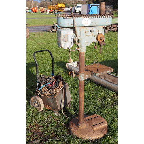 92 - Pillar drill and welder