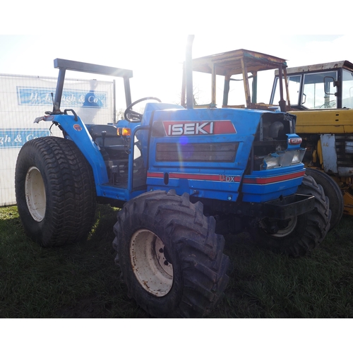 1520 - Iseki UDX 4WD tractor with roll bar. Runs and drives. Key in office