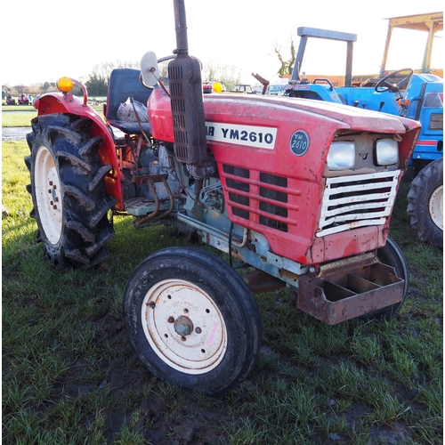 1521 - Yanmar YM 2610 compact tractor. Key in office