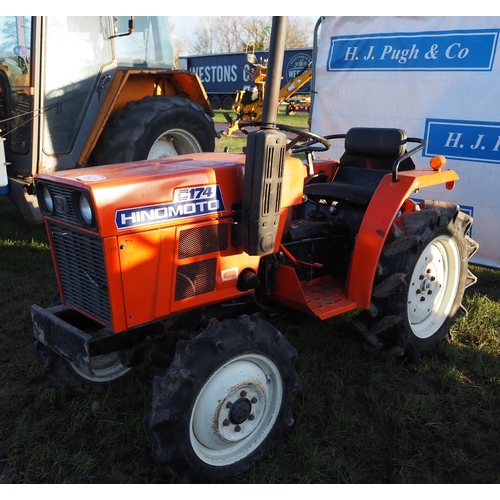 1522 - Hinomoto C174 compact tractor. Key in office