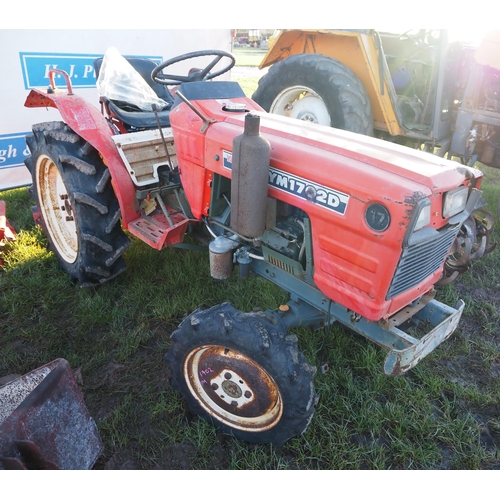 1523 - Yanmar YM 1702D compact tractor. Key in office