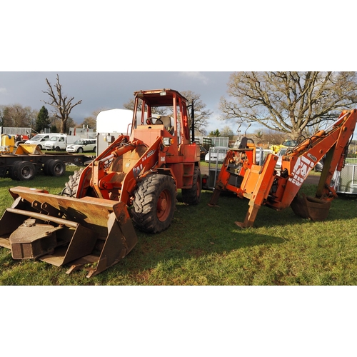 1564 - Komatsu FAI 4wd loading shovel with back actor. Manual in office