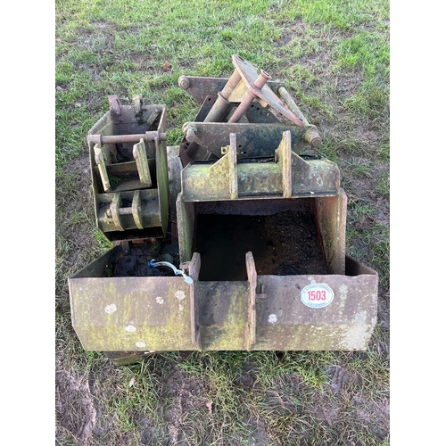 1503 - Mini digger buckets and power arms