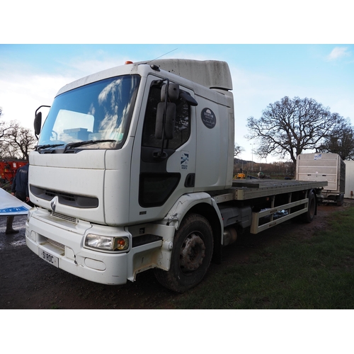 1644 - Renault 210 flatbed lorry. 23ft with tail lift. Reg. SI ROC. V5 and keys in office