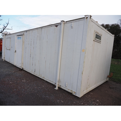 1645 - Steel jack leg welfare unit 32 x 10ft