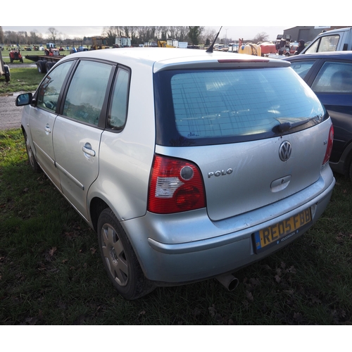 1664 - Volkswagen Polo 1.4. 2005. Petrol, MOT until 20/03/25. Cat C 17/06/2017. Reg. RE05 FBB. V5, manual a... 