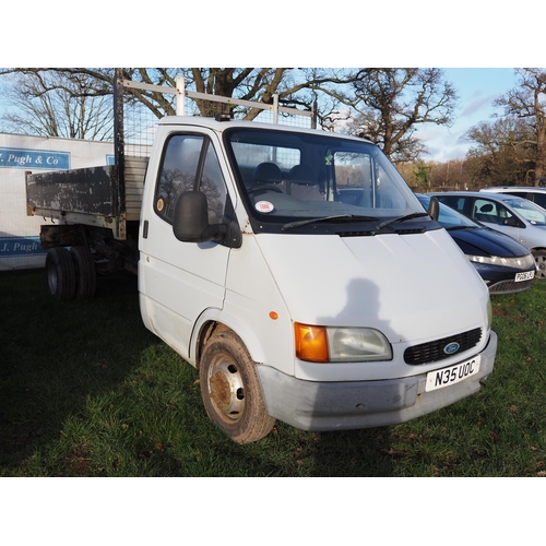 1666 - Ford Transit tipper. 1995. Reg. N35 UOC. V5 and keys in office