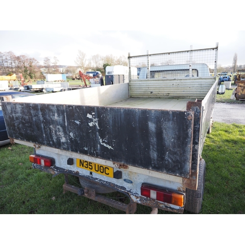 1666 - Ford Transit tipper. 1995. Reg. N35 UOC. V5 and keys in office