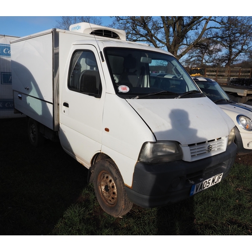 1669 - Suzuki delivery/catering van. MOT until 26/11/25. Cat C 23/09/2010. Reg. VA05 MJF. V5 and key in off... 