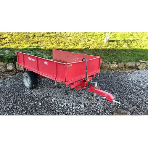 1535 - Winton tipping trailer. 1.5 Ton. 6½ x 4½ft