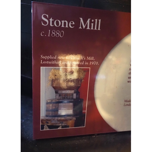 72 - Stone corn mill. Circa 1880. Buyer to remove