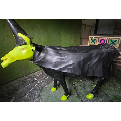 378 - Fibreglass/resin cow ornament 9'