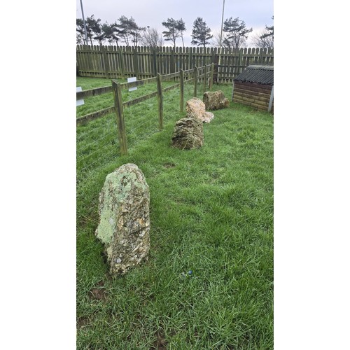 388 - 4 Large rockery stones