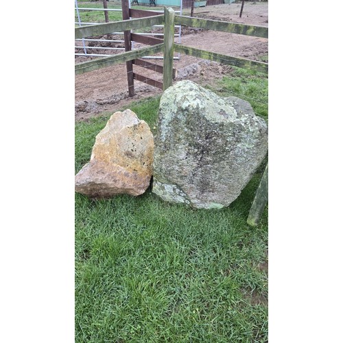 389 - 4 Large rockery stones