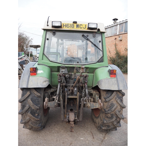 206 - Fendt 275S tractor. Runs and drives, showing 3537 hours. C/w front weights. Reg. H618 WCJ. V5 and ke... 