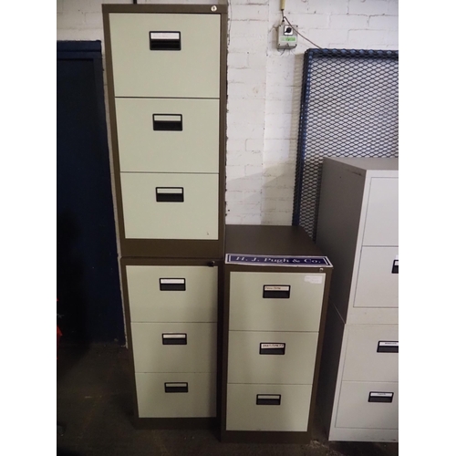 66 - 3 Drawer filing cabinets - 3