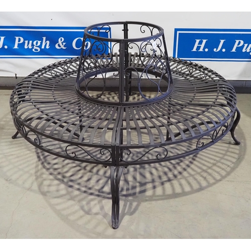 502 - Metal tree surround bench