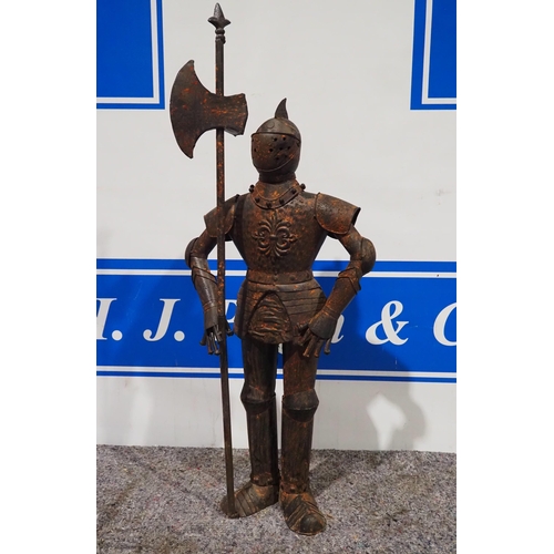 513 - Miniature suit of armour ornament 3ft