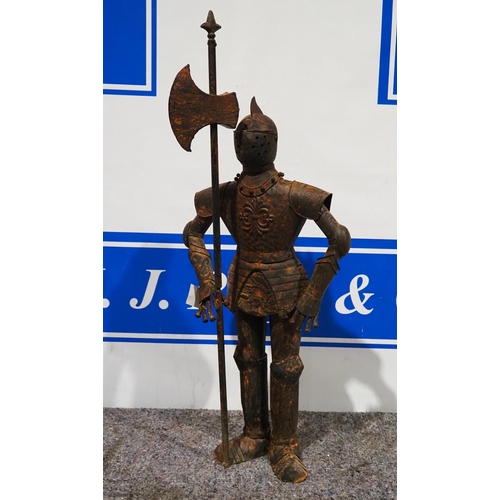 523 - Miniature suit of armour ornament 3ft