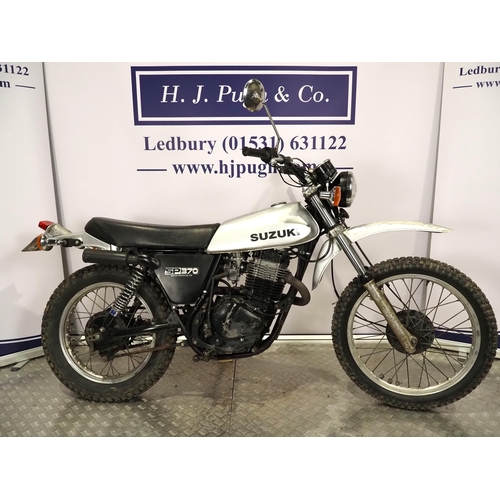 Suzuki SP370 motorcycle. 1978. 370cc Engine No. SP370-111571 Frame No ...