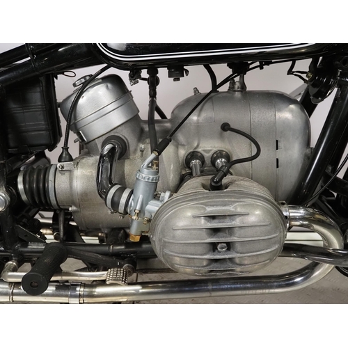 BMW R50 motorcycle. 500cc. 1969 Frame No. 646440 Engine No. 646440 Runs ...