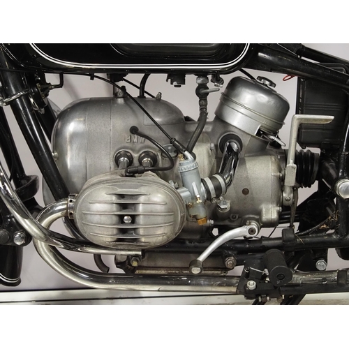 BMW R50 motorcycle. 500cc. 1969 Frame No. 646440 Engine No. 646440 Runs ...