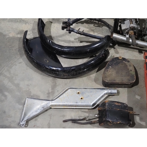 Velocette KSS 350 motorcycle project. 350cc Frame No. FK2/3B Engine No ...