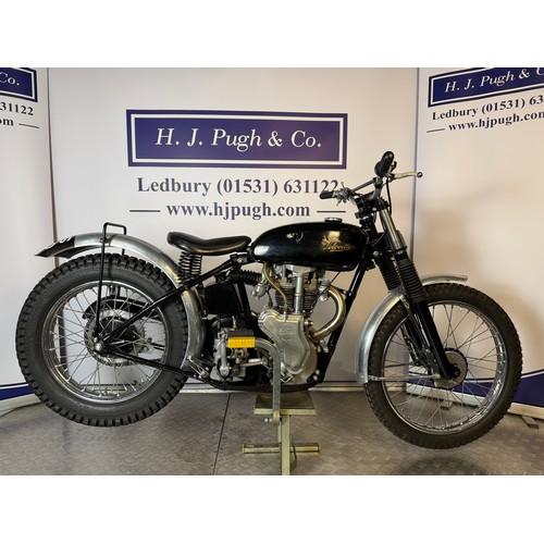 Velocette MOV 250 rigid trails motorcycle. 1937. 250cc. Frame no ...