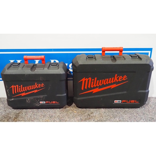 677 - Milwaukee M12 and M18 Fuel tool storage cases