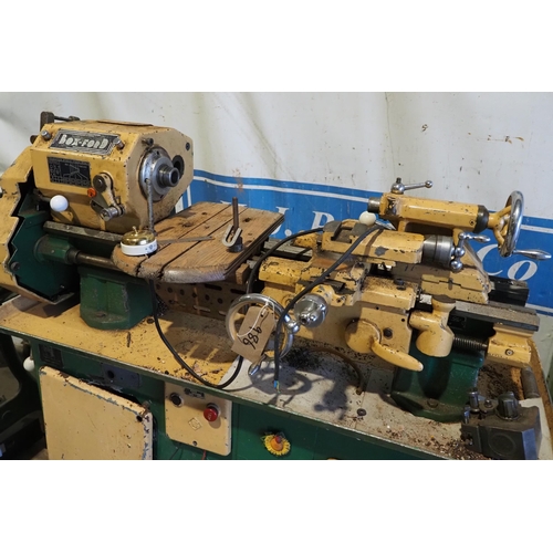 748 - Boxford variable speed metal working lathe on stand