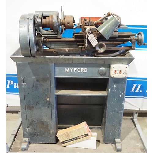 750 - Myford metal working lathe, single phase