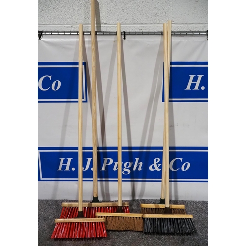 803 - Assorted brooms - 5